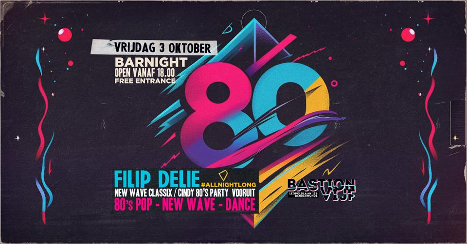 Bar night: 80s night