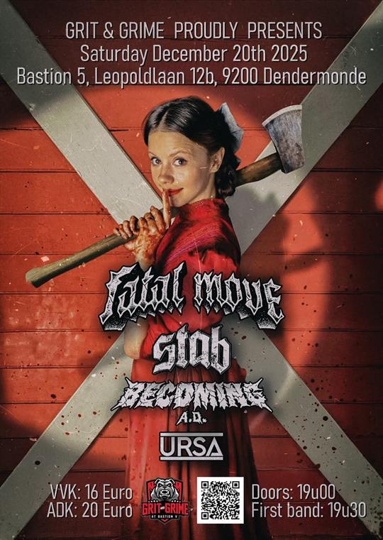 Grit & Grime presents: Fatal Move, Stab, Becoming A.D. & Ursa