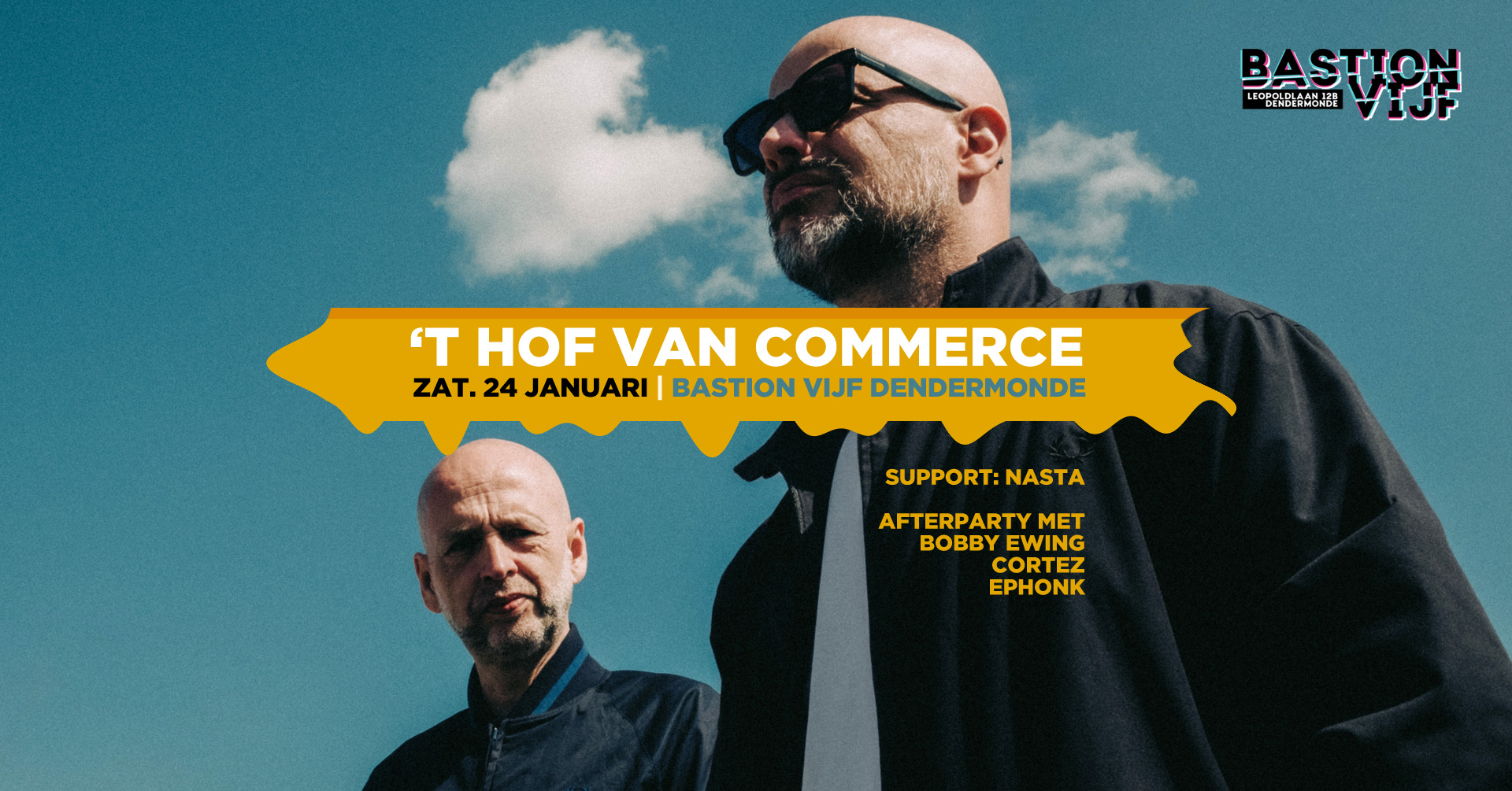 Concert: T Hof van Commerce + afterparty