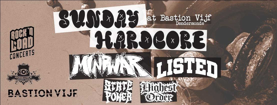 Concert: SUNDAY HARDCORE ism vzw Rock n Load Concerts & vzw Hambiance