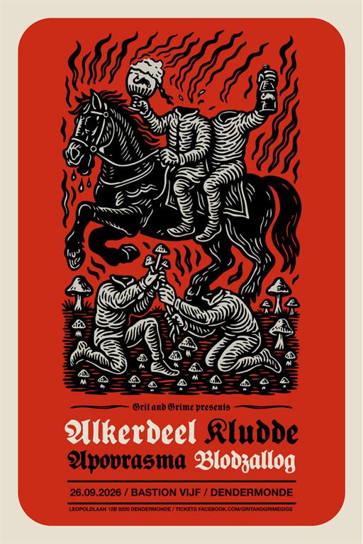 Concert: Grit & Grime presents Alkerdeel / Kludde / Blodzallog (NL) / Apovrasma