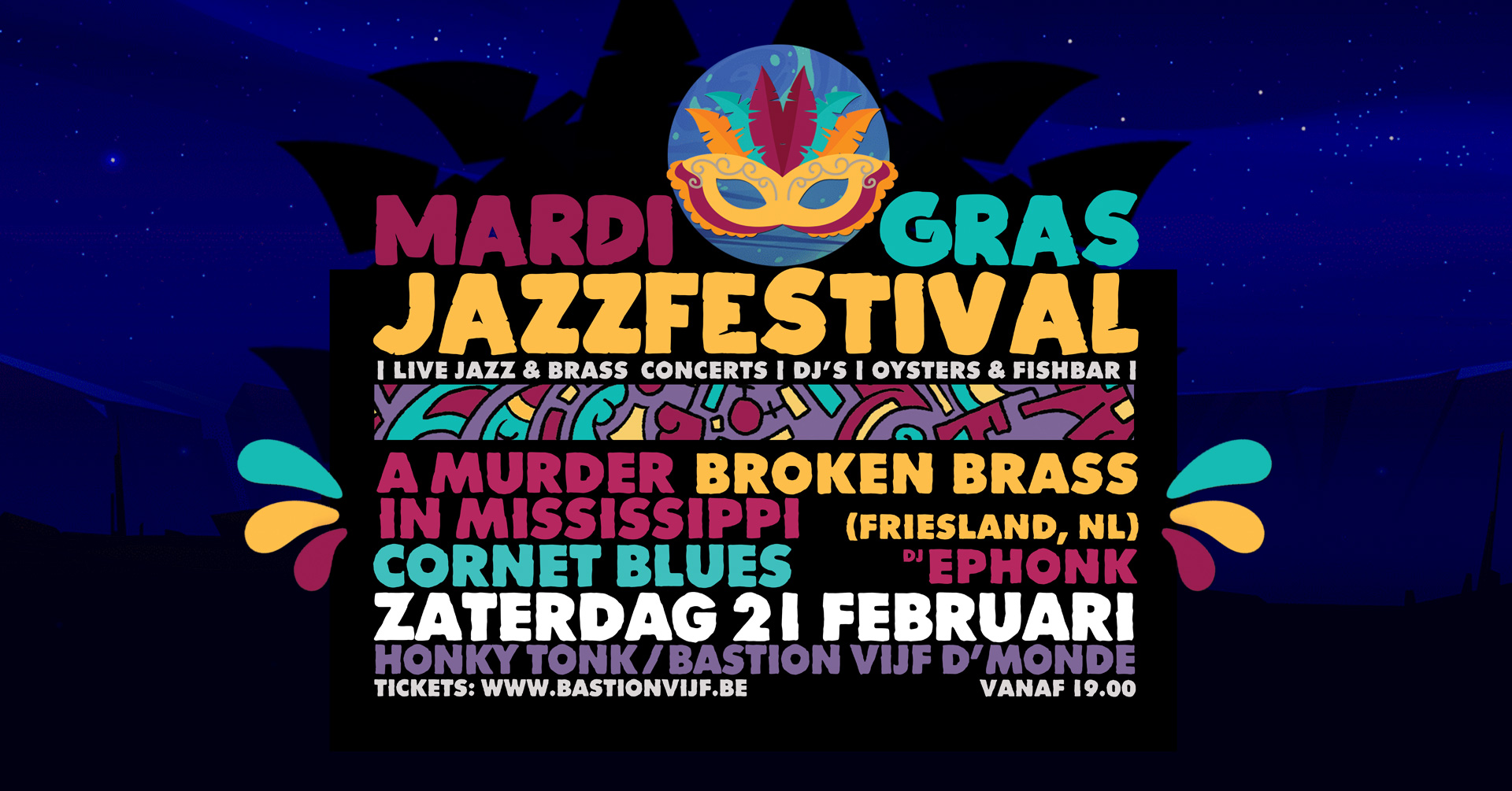 Mardi Gras jazz festival ism Honky Tonk