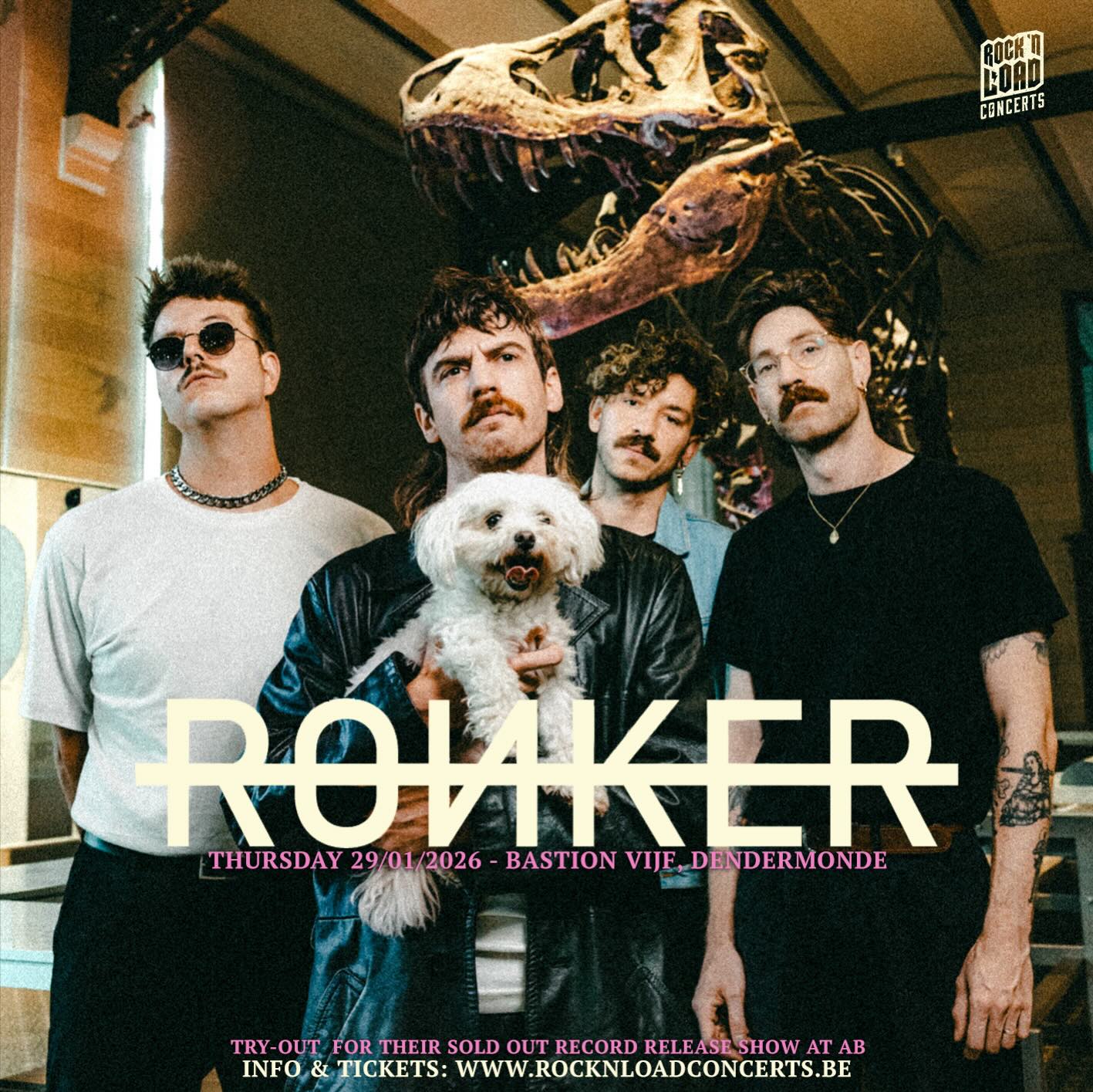 Concert: Ronker limited capacity try-out show ism Rocknload vzw