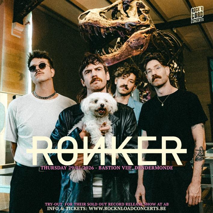 Concert: Ronker limited capacity try-out show ism Rocknload vzw